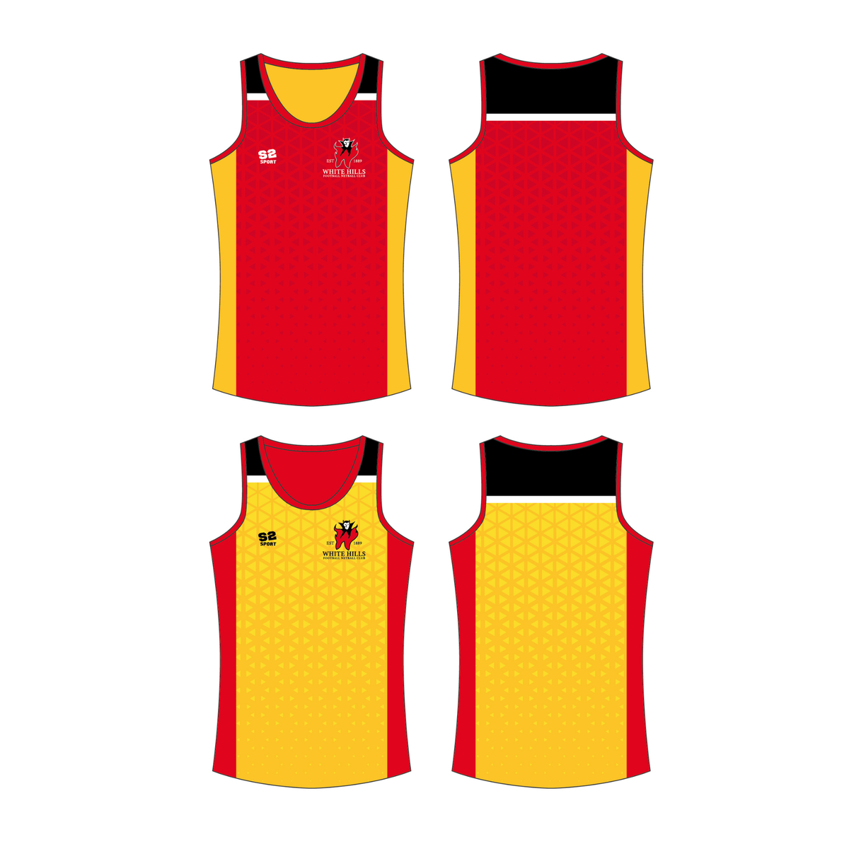 White Hills Reversible FNC Singlet