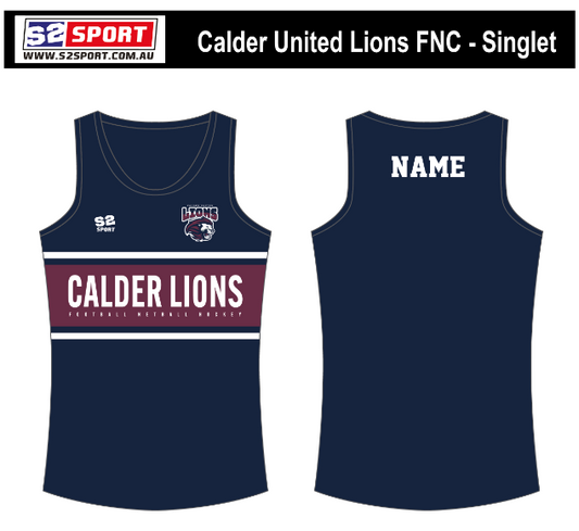 CALDER UNITED LIONS 2025 Preseason Singlet