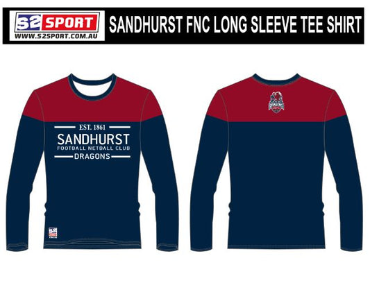 Sandhurst Football Netball Club Long Sleeves T Shirt (Ladies)