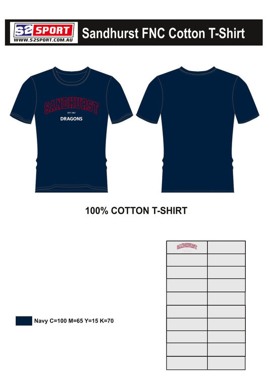 Sandhurst Football Netball Club Cotton T-Shirt