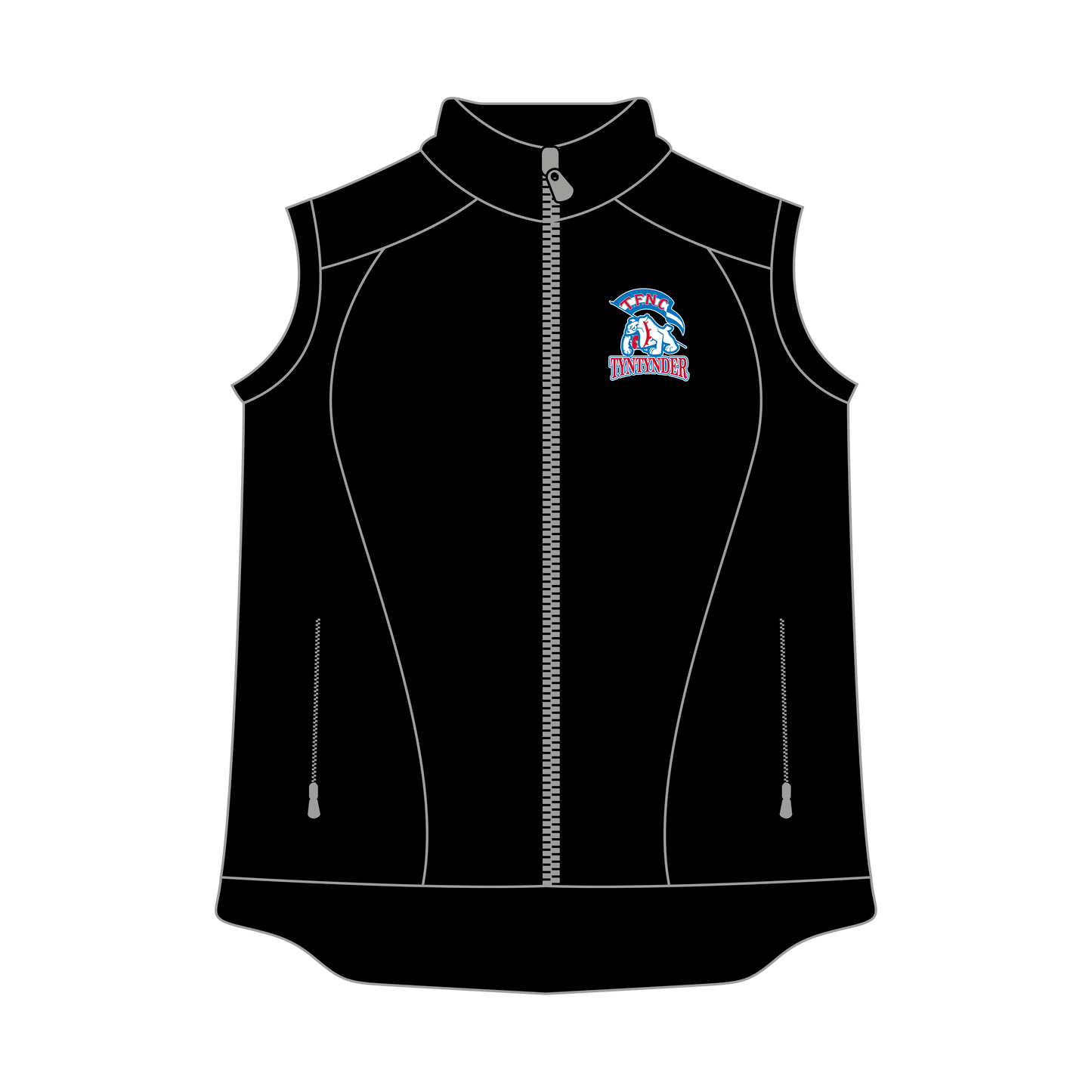 Tyntynder Football and Netball Club Vest (Soft Shell / Puffer)