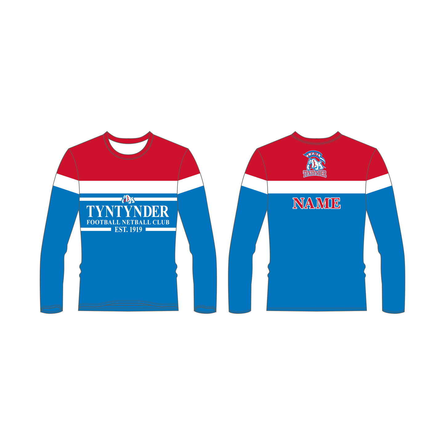 Tyntynder Football and Netball Club Long Sleeve T-Shirt
