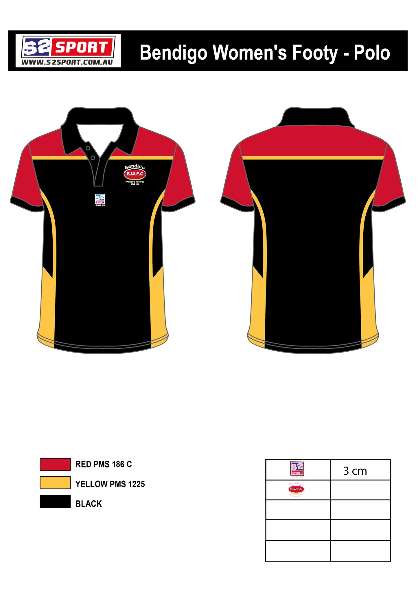 Bendigo Thunder Women's Football Polo