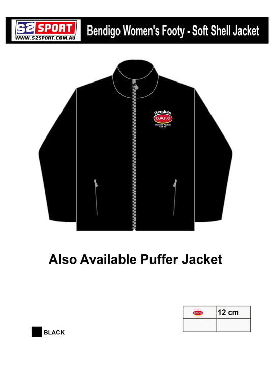 Bendigo Thunder Women's Football Jacket & Vest (Puffer / Soft shell)