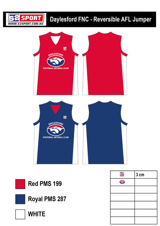 Daylesford Football and Netball Club AFL Reversible Jumper