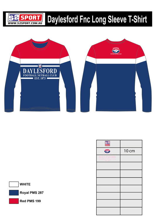 Daylesford Football and Netball Club Long Sleeves T Shirt (Ladies)
