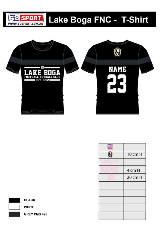 Lake Boga Football Netball Club T Shirt (Ladies)