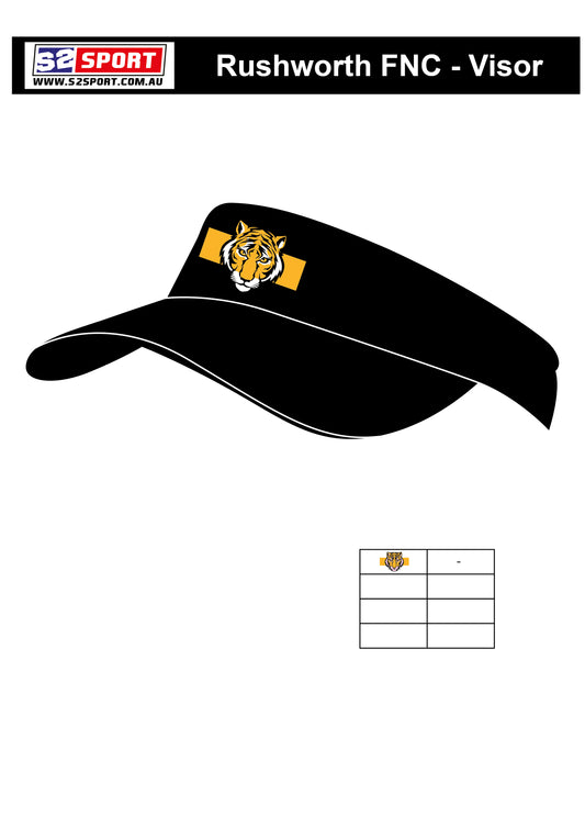 Rushworth Football and Netball Club Visor