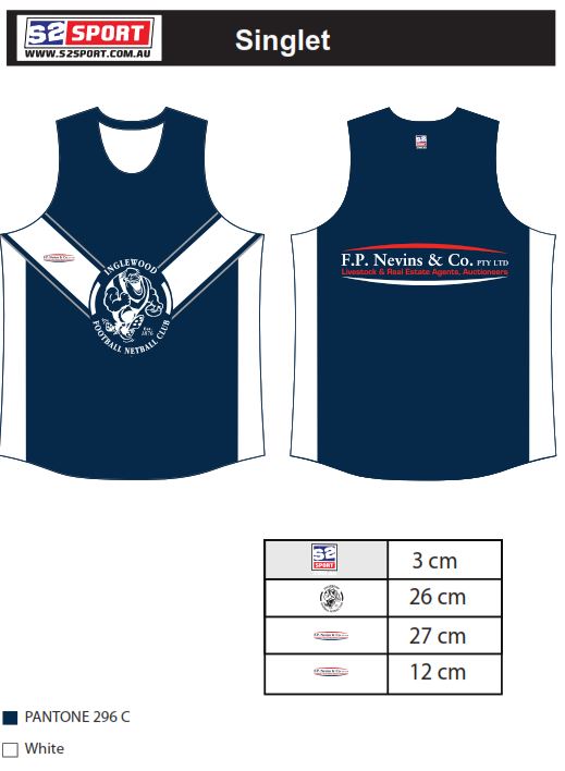 Inglewood Football and Netball Club Singlet